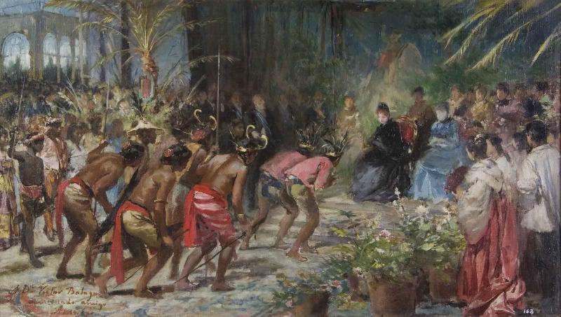Francisco Jose de Goya Esbos de la inauguracio de lExposicio Nacional de les Illes Filipines oil painting picture